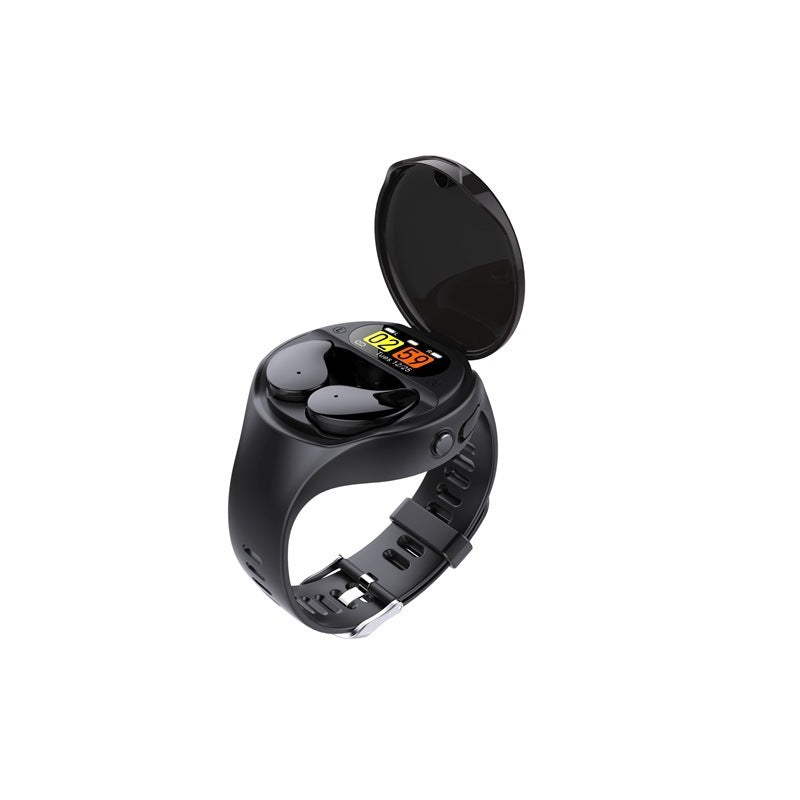 JMT-937994 Detachable Heart Rate Monitor Smart Pedometer with TWS Earbuds and Bracelet Combo