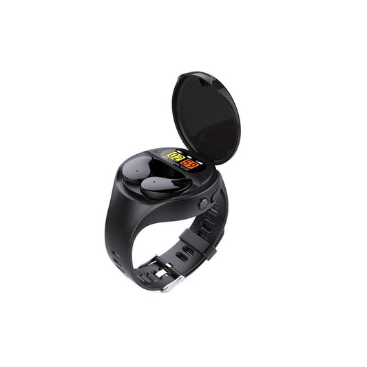 JMT-937994 Detachable Heart Rate Monitor Smart Pedometer with TWS Earbuds and Bracelet Combo
