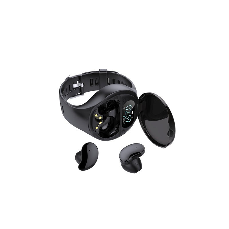 JMT-937994 Detachable Heart Rate Monitor Smart Pedometer with TWS Earbuds and Bracelet Combo