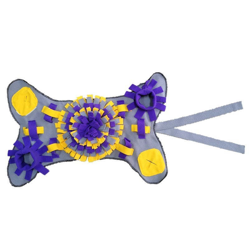 JMT-937994 Pet Dog Sniffing Mat - Colorful Plush Enrichment Toy for Interactive Chewing and Sniffing Activities