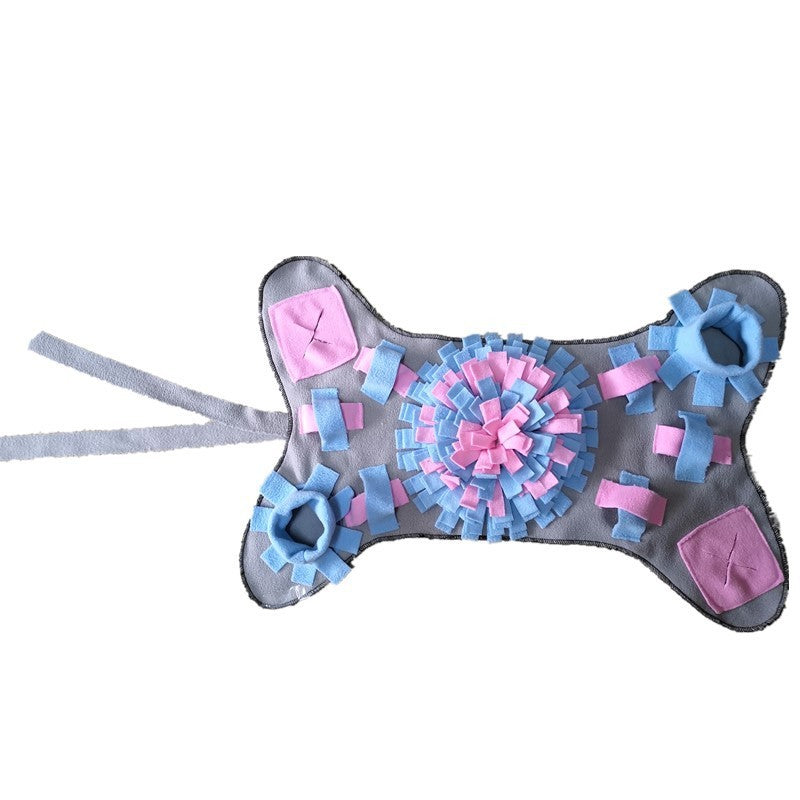 JMT-937994 Pet Dog Sniffing Mat - Colorful Plush Enrichment Toy for Interactive Chewing and Sniffing Activities