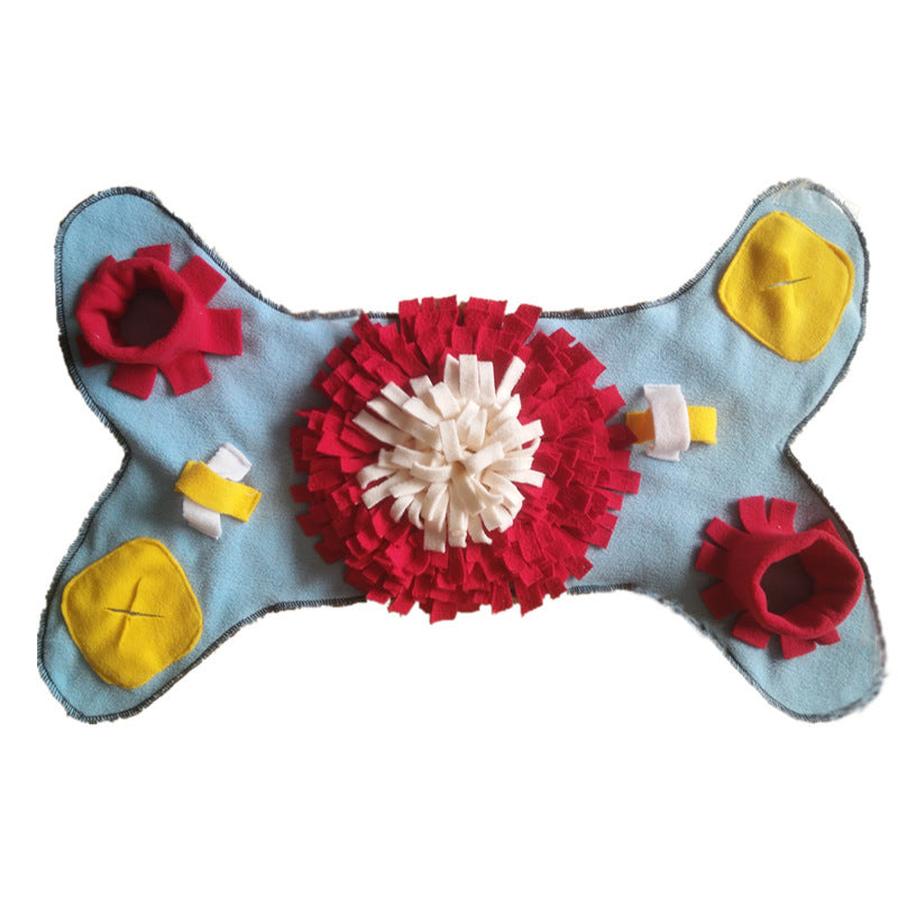 JMT-937994 Pet Dog Sniffing Mat - Colorful Plush Enrichment Toy for Interactive Chewing and Sniffing Activities