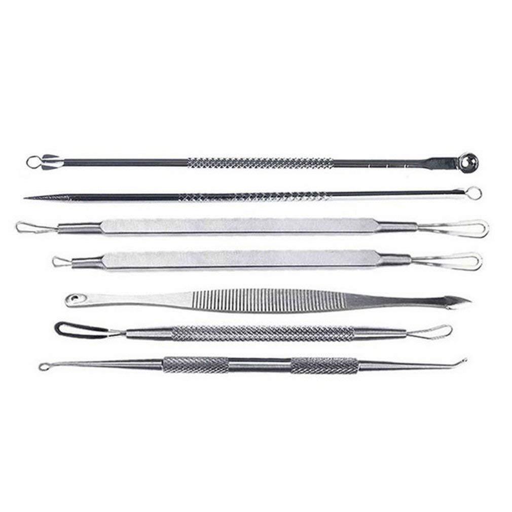 JMT-937994 Stainless Steel Seven-Piece Acne Treatment Tool Set for Facial Care