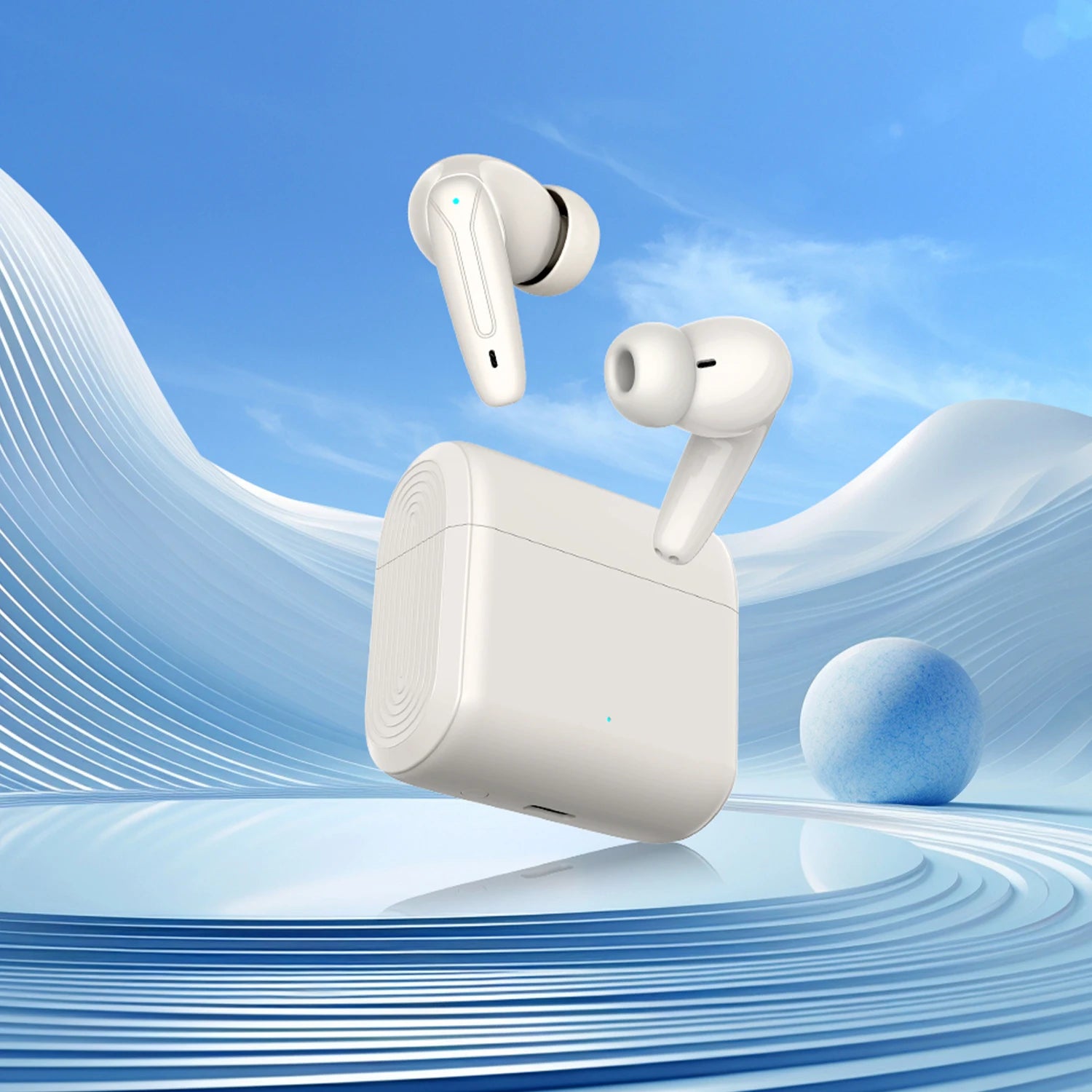 JMT-938186 True Wireless Bluetooth Earbuds with Long Battery Life and Comfortable In-Ear Fit