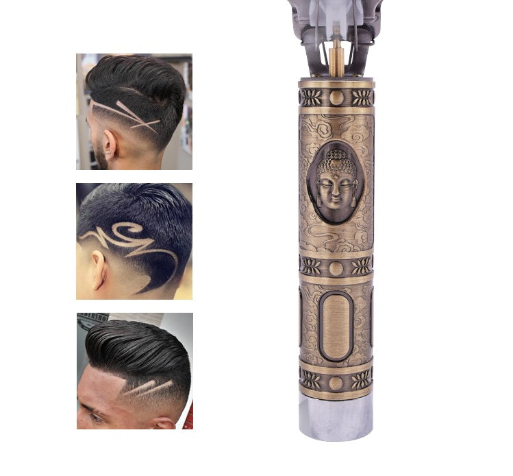 JMT-938250 Buddha Head Electric Pushing Shear with Lithium Battery - Versatile Hair Clipper for Precision Grooming