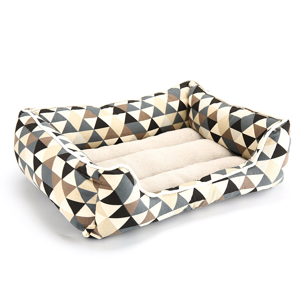 JMT-938314 Cotton Printed Dog Cushion with Standing Dog Design - Available in Three Sizes