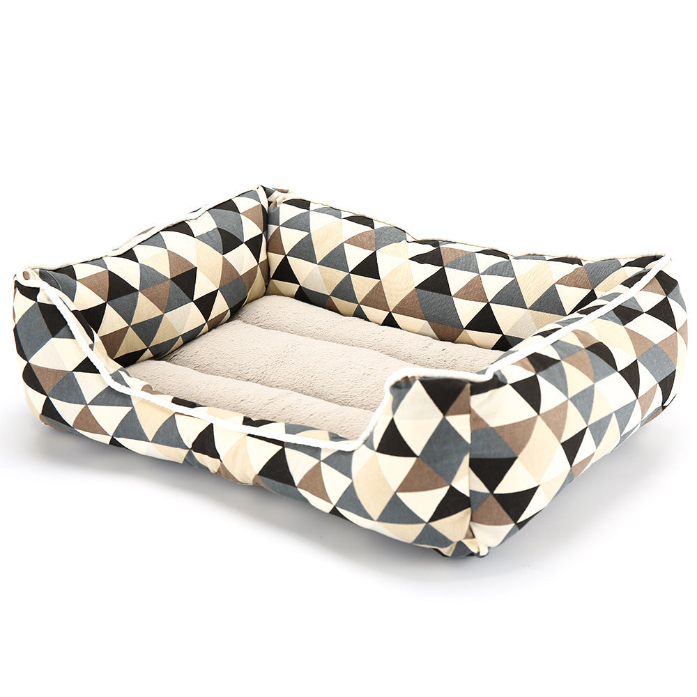 JMT-938314 Cotton Printed Dog Cushion with Standing Dog Design - Available in Three Sizes