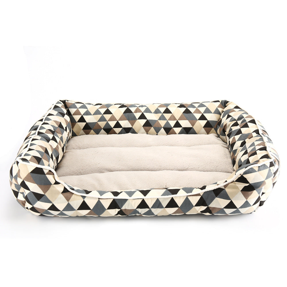 JMT-938314 Cotton Printed Dog Cushion with Standing Dog Design - Available in Three Sizes