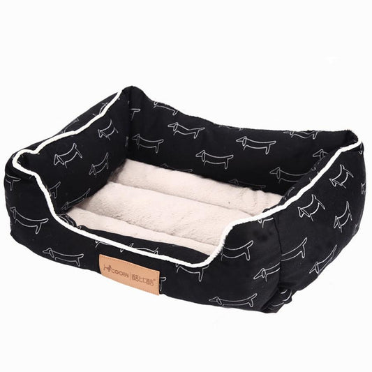 JMT-938314 Cotton Printed Dog Cushion with Standing Dog Design - Available in Three Sizes