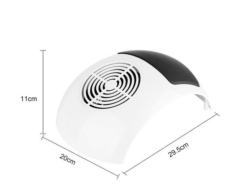 JMT-938314 Japanese Style Nail Vacuum Cleaner – Compact Design in White and Pink, 220V/110V Compatibility