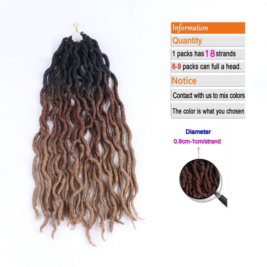 JMT-938698 Ombre Curly Synthetic Crochet Hair Extensions for Ladies - Multiple Color Options Available