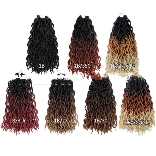 JMT-938698 Ombre Curly Synthetic Crochet Hair Extensions for Ladies - Multiple Color Options Available
