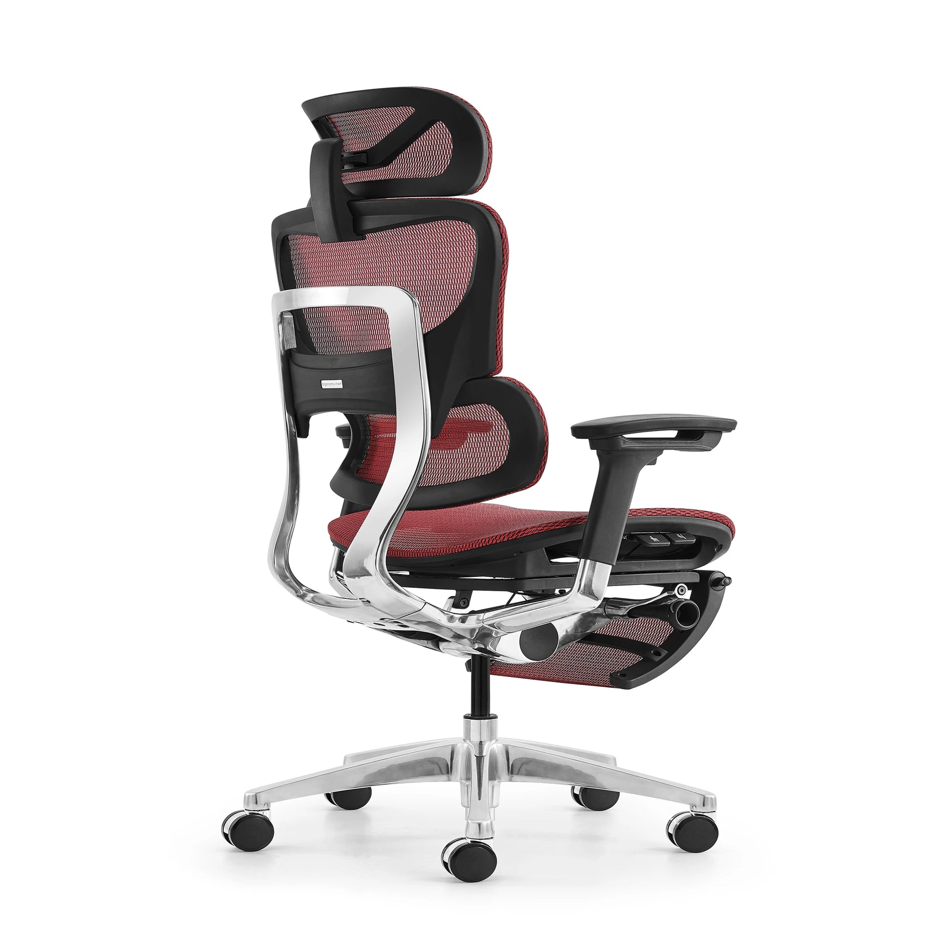 JMT-938762 Ergonomic High Back Office Chair with Adjustable Headrest and Swivel Nylon Mesh Design