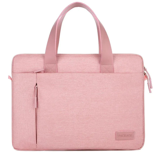 JMT-938826 Ultrathin Portable Waterproof Pink Laptop Messenger Bag for 15 Inch Laptops