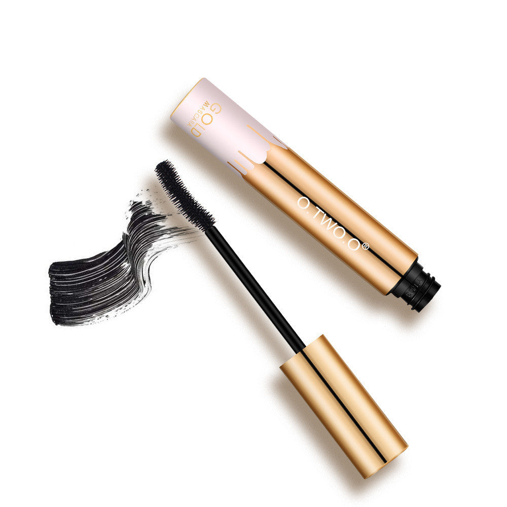 JMT-939594 Waterproof Black Mascara with Golden Crescent Brush Head for Long-lasting, Non-smudge Wear