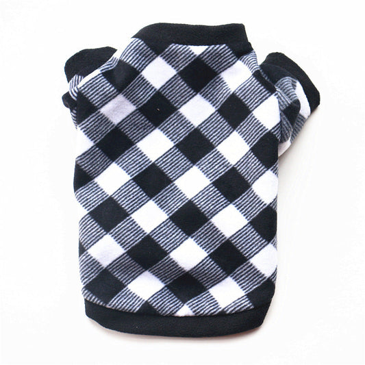 JMT-939786 Cozy Polar Fleece Hoodie for Pets - Autumn & Winter Styles Available in Various Colors and Prints