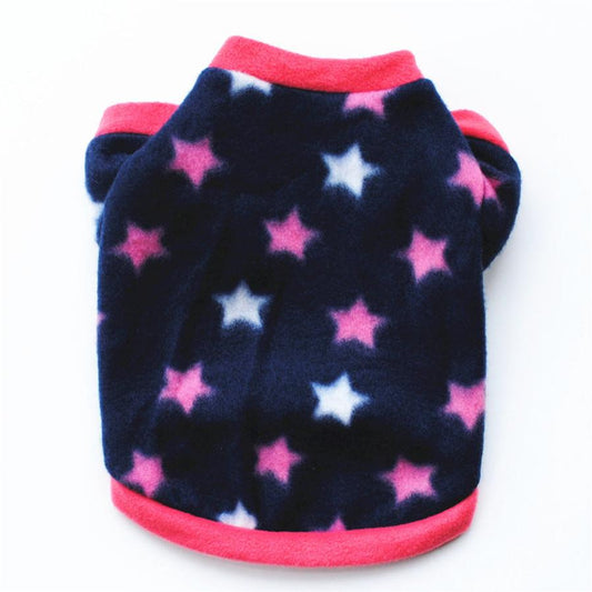 JMT-939786 Cozy Polar Fleece Hoodie for Pets - Autumn & Winter Styles Available in Various Colors and Prints