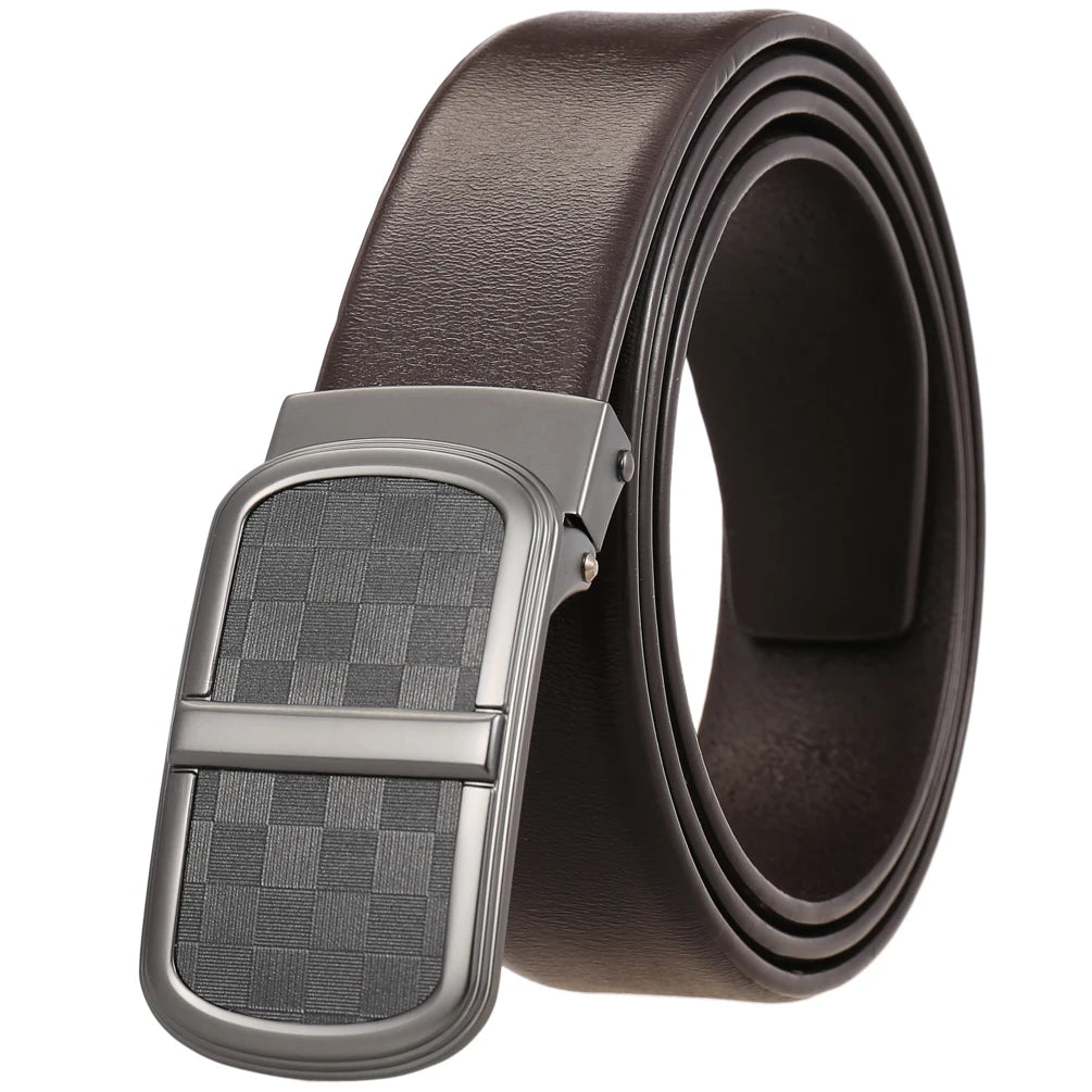 JMT-939914 Smooth Leather Buckle Belt - Model LY35-23034-4