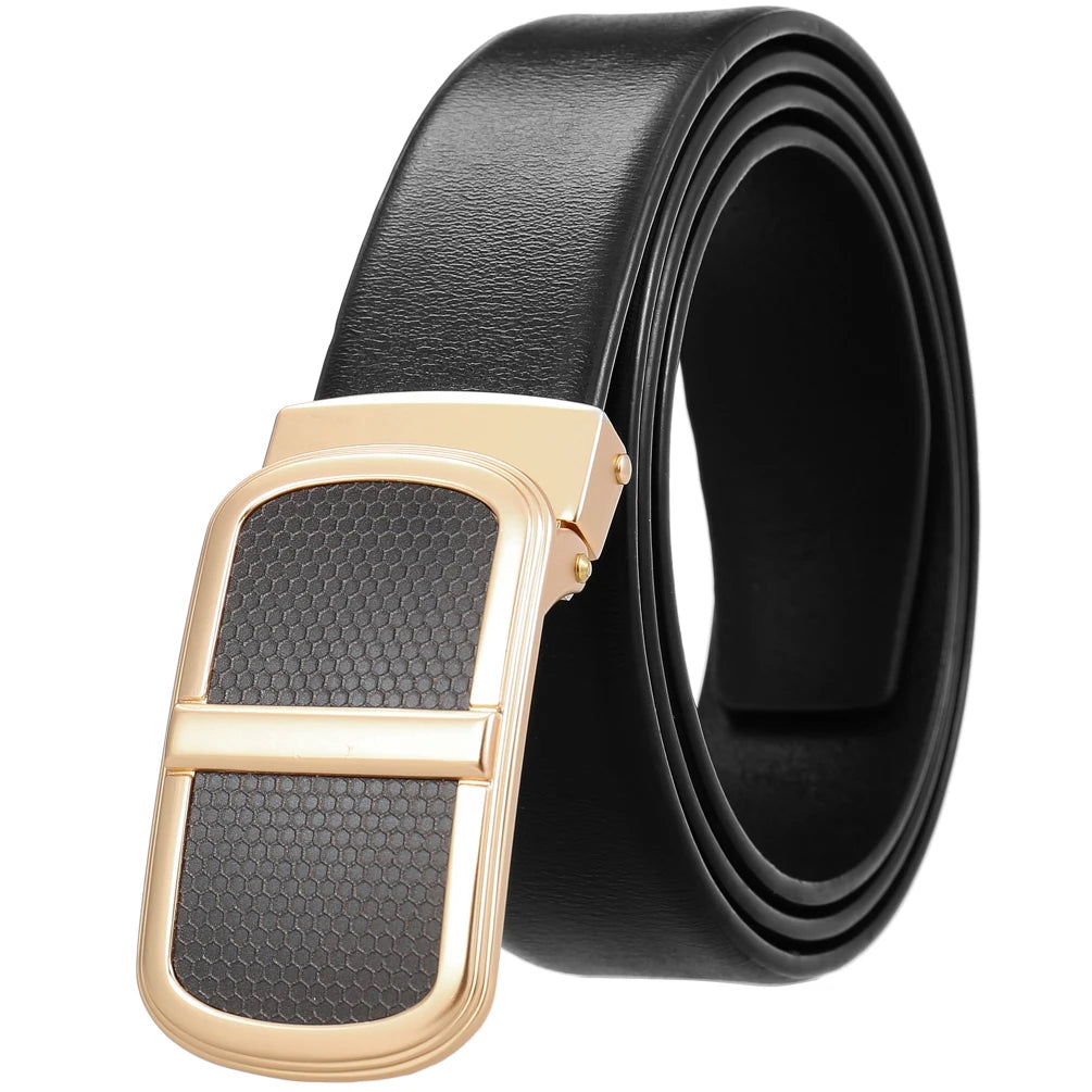 JMT-939914 Smooth Leather Buckle Belt - Model LY35-23034-4
