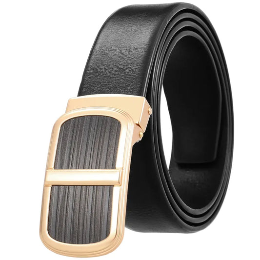 JMT-939914 Smooth Leather Buckle Belt - Model LY35-23034-4