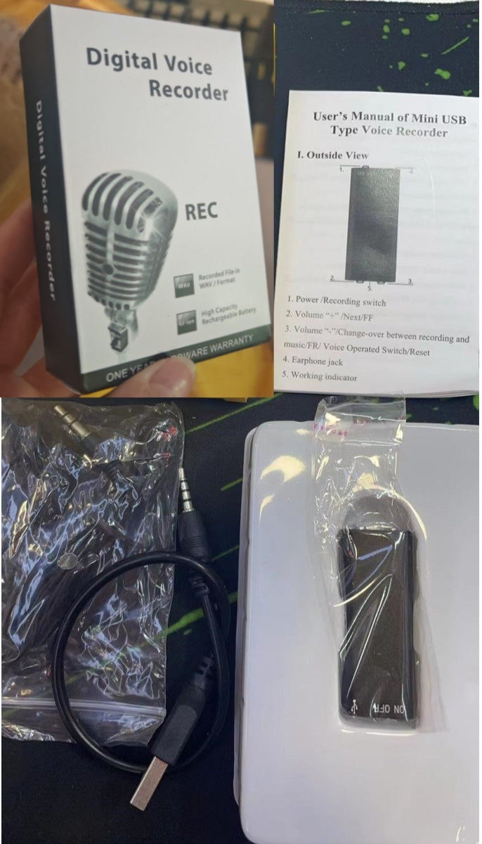 JMT-939978 Digital HD Recorder with 15 Hours Playback and 8GB/16GB/32GB Storage Options