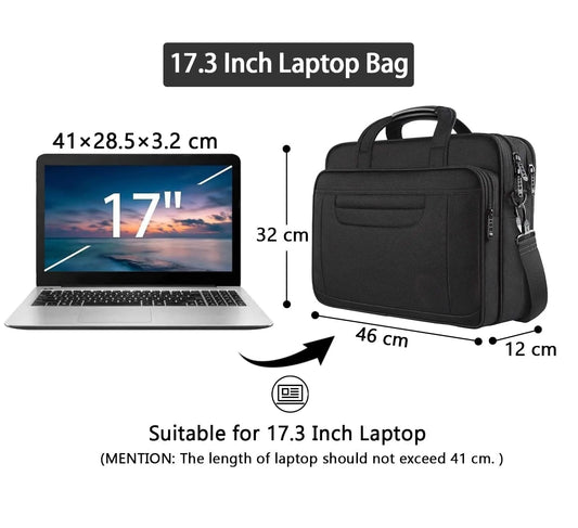 JMT-939978 Water-Repellent 17 Inch Laptop Bag for 16 Inch Computers
