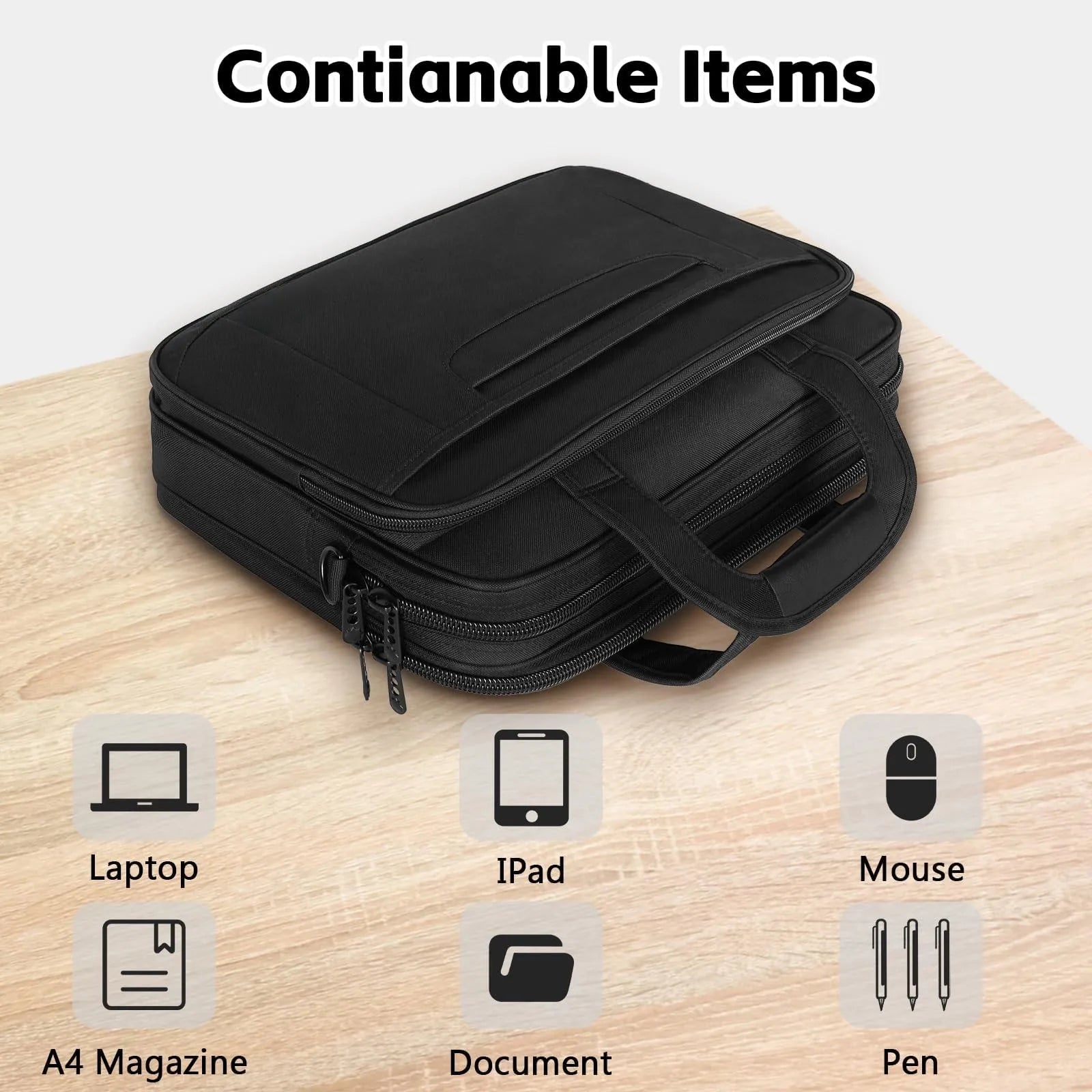 JMT-939978 Water-Repellent 17 Inch Laptop Bag for 16 Inch Computers