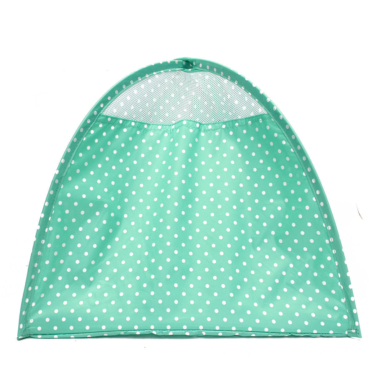 JMT-940170 Collapsible Pet Tent - Green, Yellow, and Pink Dots, 43x43x41cm, Polyester Material