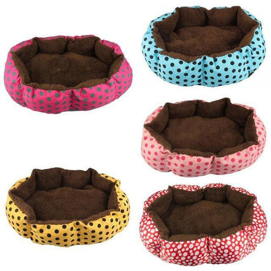 JMT-940618 Soft Fleece Plush Pet Bed House for Dogs and Cats - 36cm x 30cm, Available in Multiple Colors