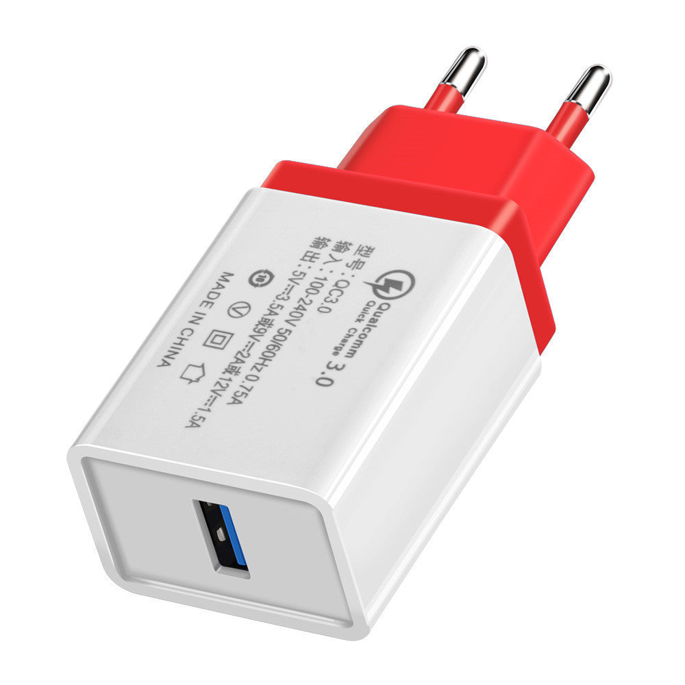 JMT-941002 QC3.0 Fast Charge Travel Charger - Compact Design, Dual Standard Compatibility, Intelligent Recognition