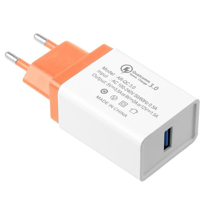 JMT-941002 QC3.0 Fast Charge Travel Charger - Compact Design, Dual Standard Compatibility, Intelligent Recognition