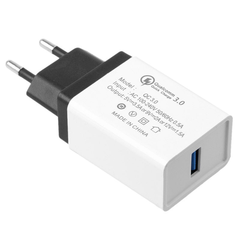 JMT-941002 QC3.0 Fast Charge Travel Charger - Compact Design, Dual Standard Compatibility, Intelligent Recognition