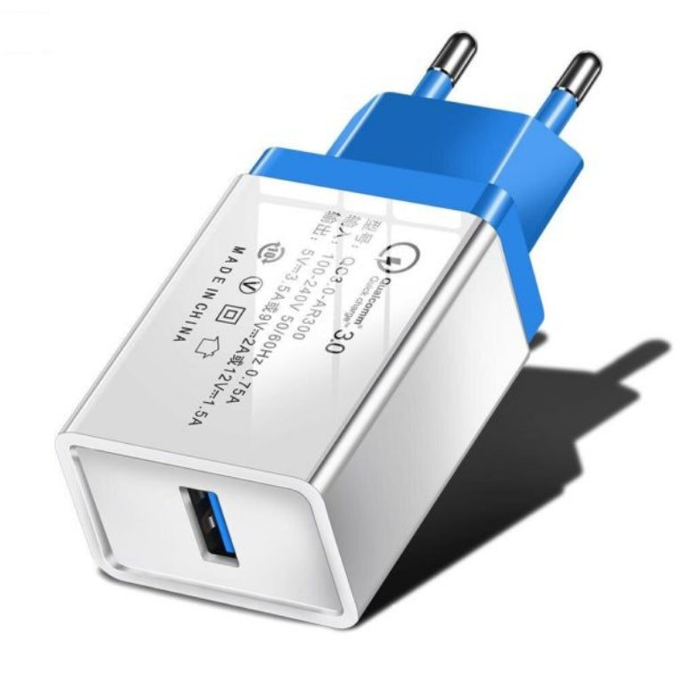 JMT-941002 QC3.0 Fast Charge Travel Charger - Compact Design, Dual Standard Compatibility, Intelligent Recognition