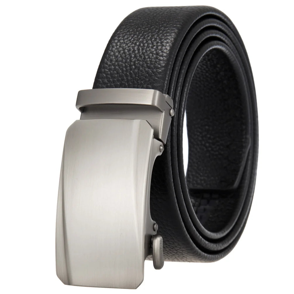 JMT-941066 Men's 35mm Automatic Buckle Genuine Leather Belt - Stylish and Durable Fashion Accessory