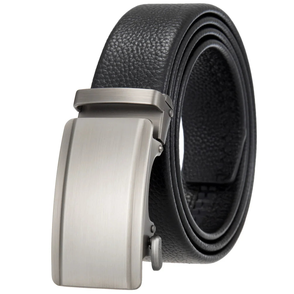 JMT-941066 Men's 35mm Automatic Buckle Genuine Leather Belt - Stylish and Durable Fashion Accessory