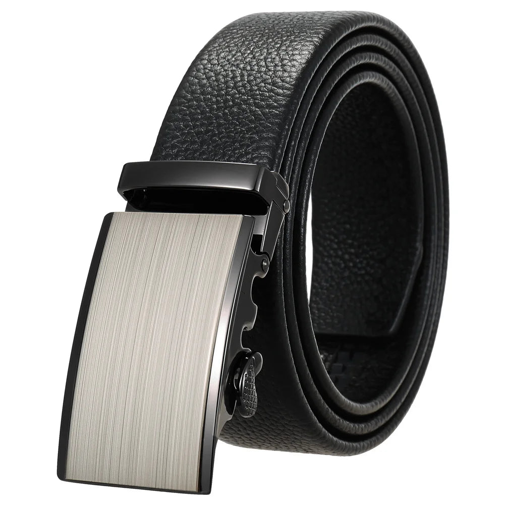 JMT-941066 Men's 35mm Automatic Buckle Genuine Leather Belt - Stylish and Durable Fashion Accessory