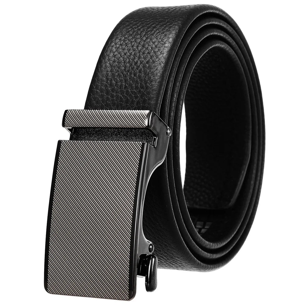JMT-941066 Men's 35mm Automatic Buckle Genuine Leather Belt - Stylish and Durable Fashion Accessory