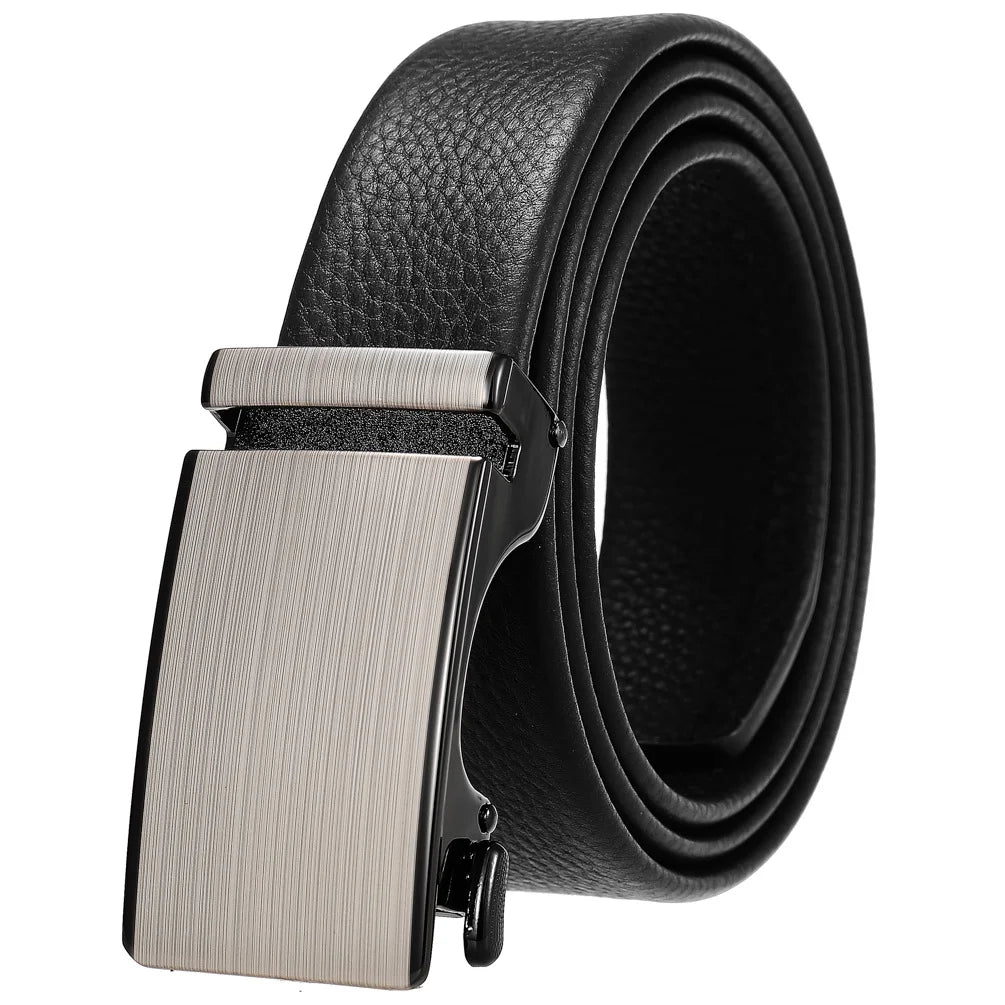 JMT-941066 Men's 35mm Automatic Buckle Genuine Leather Belt - Stylish and Durable Fashion Accessory