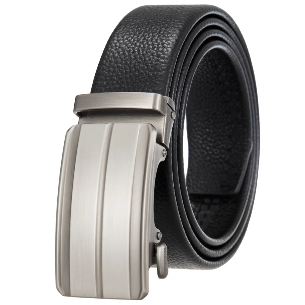 JMT-941066 Men's 35mm Automatic Buckle Genuine Leather Belt - Stylish and Durable Fashion Accessory
