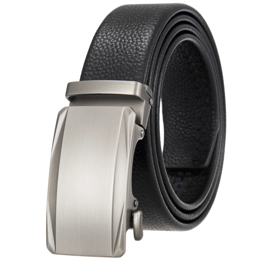 JMT-941066 Men's 35mm Automatic Buckle Genuine Leather Belt - Stylish and Durable Fashion Accessory