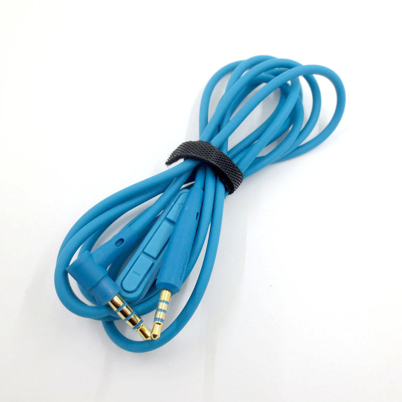 JMT-941130 Audio Cable for QC25, QC35, OE2, LIVE2 Headsets - 1.2m Oxygen-Free Copper Wire, Available in Blue and Black