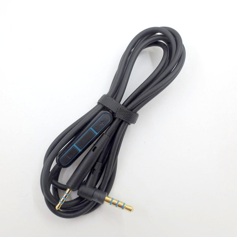 JMT-941130 Audio Cable for QC25, QC35, OE2, LIVE2 Headsets - 1.2m Oxygen-Free Copper Wire, Available in Blue and Black