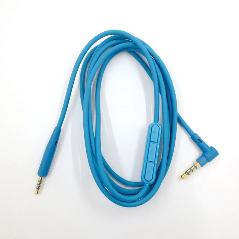 JMT-941130 Audio Cable for QC25, QC35, OE2, LIVE2 Headsets - 1.2m Oxygen-Free Copper Wire, Available in Blue and Black