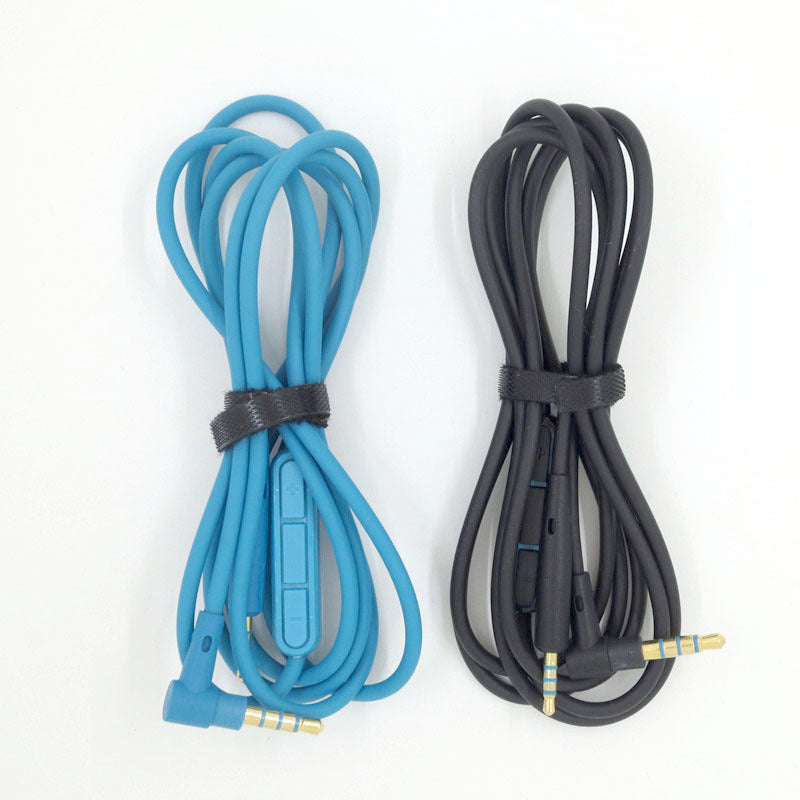 JMT-941130 Audio Cable for QC25, QC35, OE2, LIVE2 Headsets - 1.2m Oxygen-Free Copper Wire, Available in Blue and Black