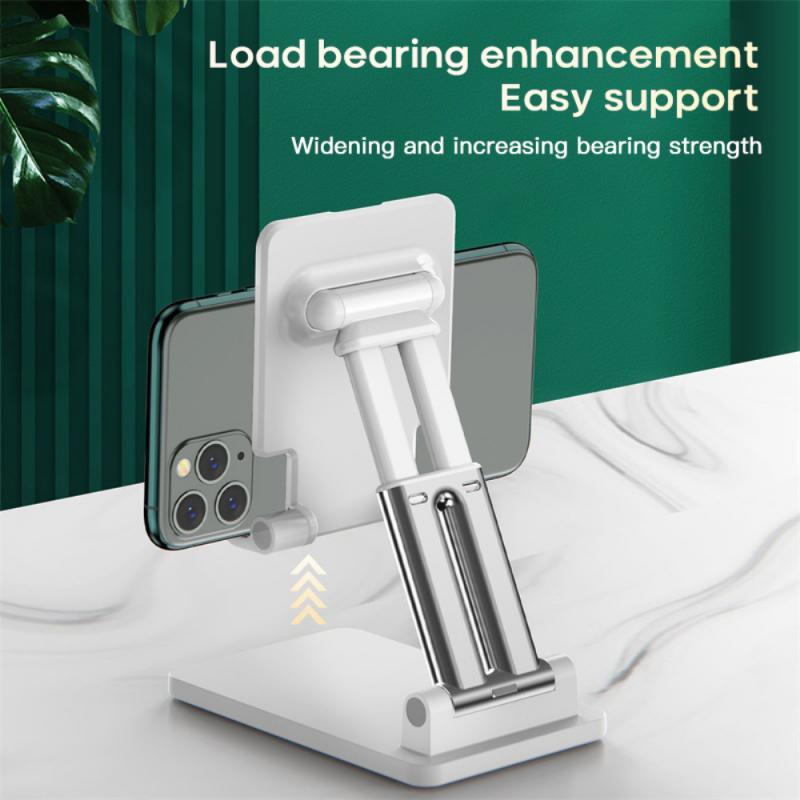 JMT-941322 Universal Dual-Rod Adjustable Bracket for Phablet Devices - Desktop Stand in Black or White