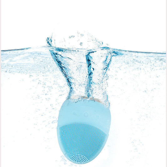 JMT-941450 Silicone Wireless Charging Facial Cleansing Brush with Ultrasound Technology, 5 Cleaning Settings, Compact Design