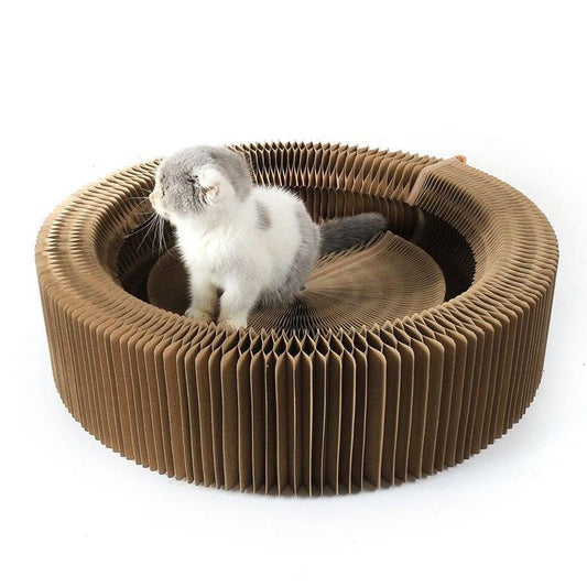 JMT-941770 Cozy Corrugated Paper Sleeping Bag for Cats - 48.5 cm