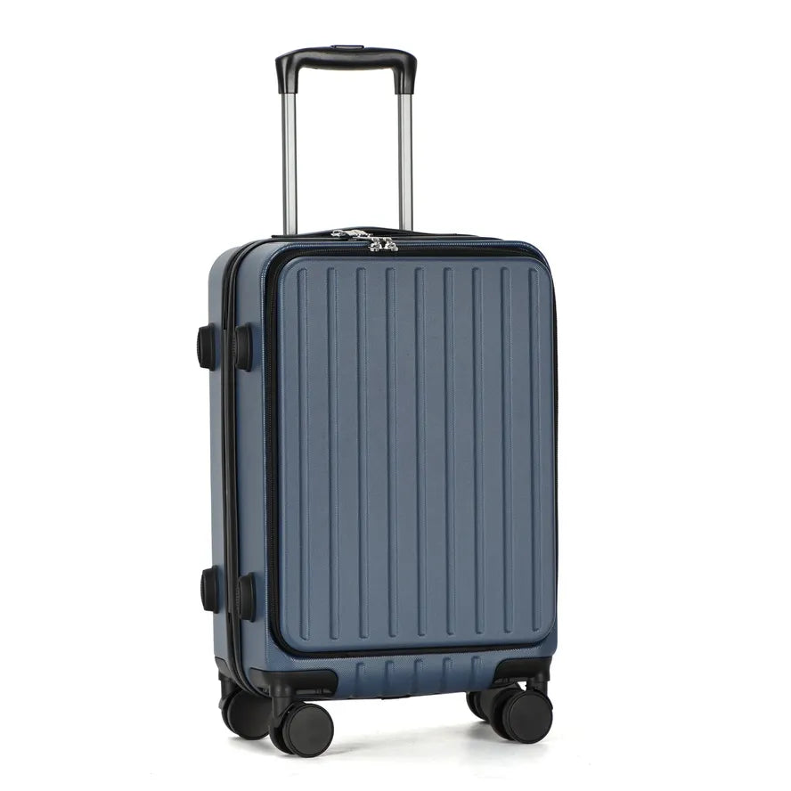 JMT-942026 Lightweight Aluminium Trolley Suitcase with Laptop Compartment for Travel