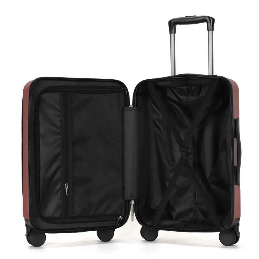 JMT-942026 Lightweight Aluminium Trolley Suitcase with Laptop Compartment for Travel