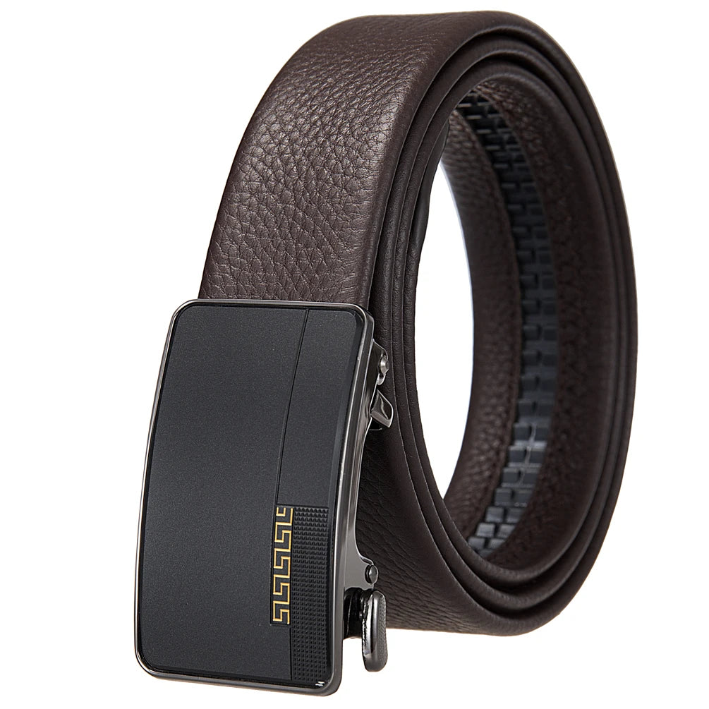 JMT-942218 Men's First Layer Cowhide Automatic Buckle Belt - Personalised Style